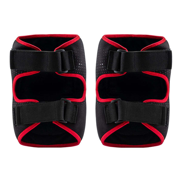 Social Paintball SMPL Knee Pads - Black / Red - Fearless Paintball
