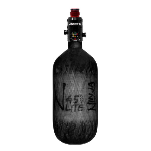 Ninja Carbon Fiber HPA Tank - 45/4500 LITE - ACE Reg - Black Translucent