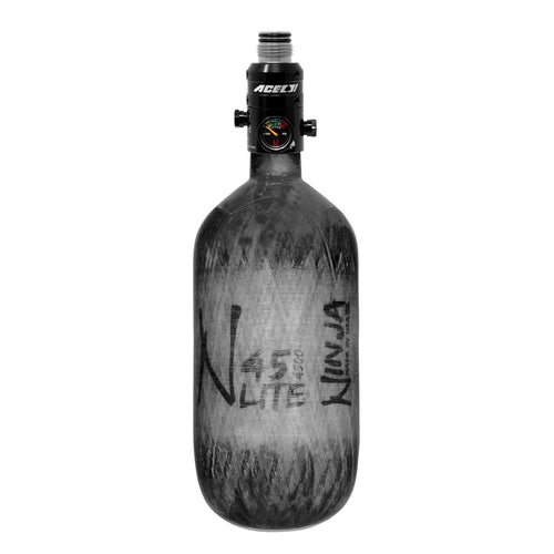Ninja Carbon Fiber HPA Tank - 45/4500 LITE - ACE SS Reg - Grey