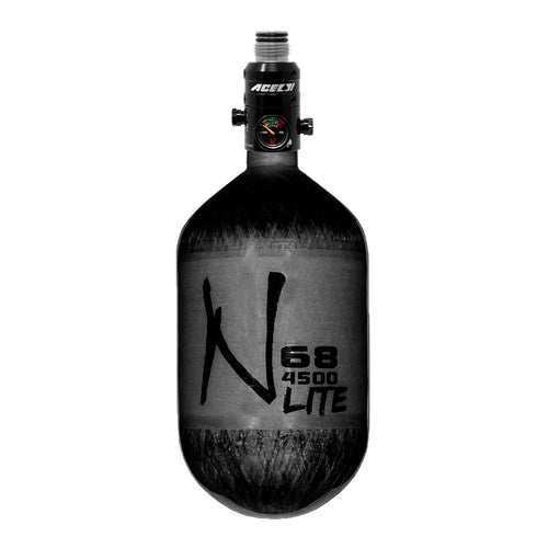 Ninja Carbon Fiber HPA Tank - 68/4500 LITE - ACE SS Reg - Black Translucent