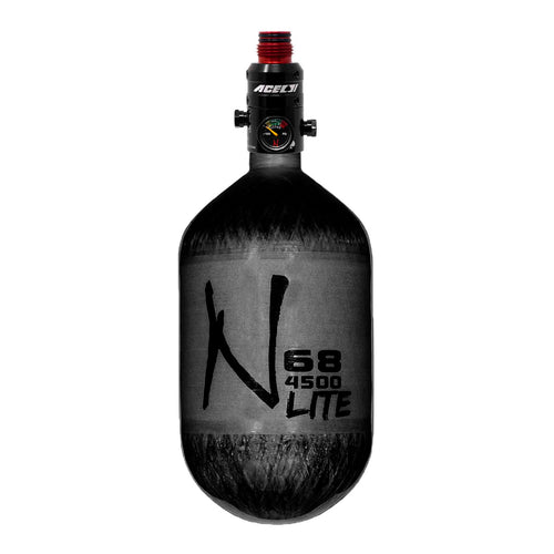 Ninja Carbon Fiber HPA Tank - 68/4500 LITE - ACE Reg - Black Translucent