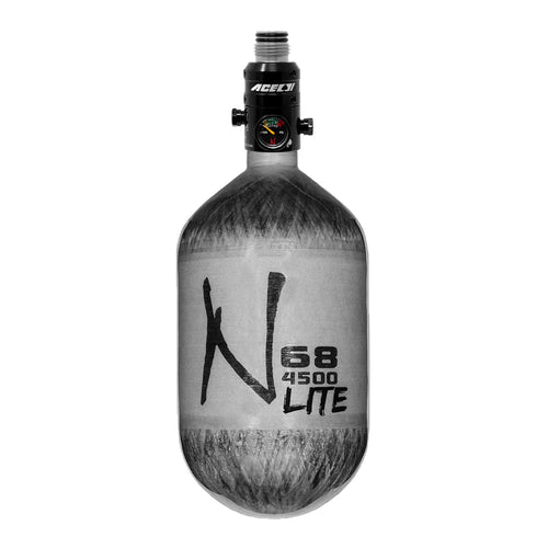 Ninja Carbon Fiber HPA Tank - 68/4500 LITE - ACE SS SLP Reg - Grey