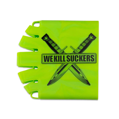 Bunkerkings Knuckle Butt Tank Cover - WKS Knife - Lime - 48 - 90 ci