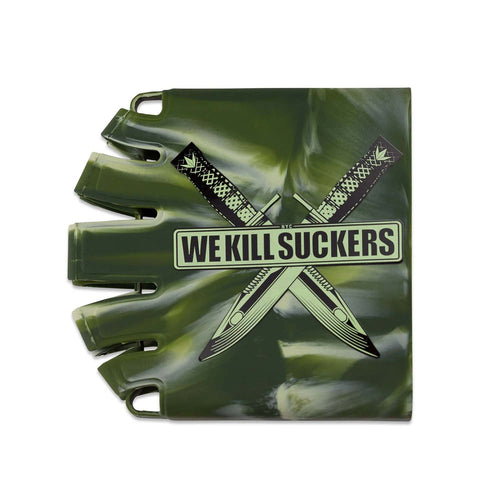 Bunkerkings Knuckle Butt Tank Cover - WKS Knife - Camo - 48 - 90 ci