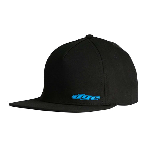 Dye Hat - Flex Flat Bill LWR LFT - Black / Cyan - Large / X-Large