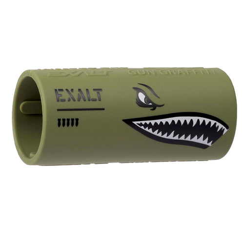 Exalt Paintball Gun Graffiti Bands - Eclipse S63 / FL Barrel Grip - Warhawk Olive