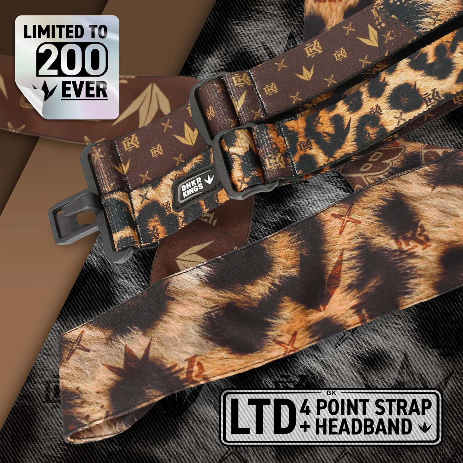 Bandeau Paintball WDP Angel X Bunkerking – Motif Léopard Des Neiges, Neuf
