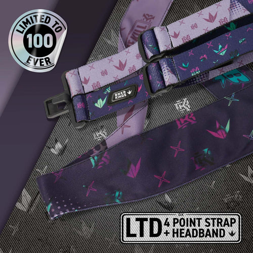 Bunkerkings 4-Point Strap & Headband Pack - CMD / VIO - Limited to 100 - Evening Flash Coronation
