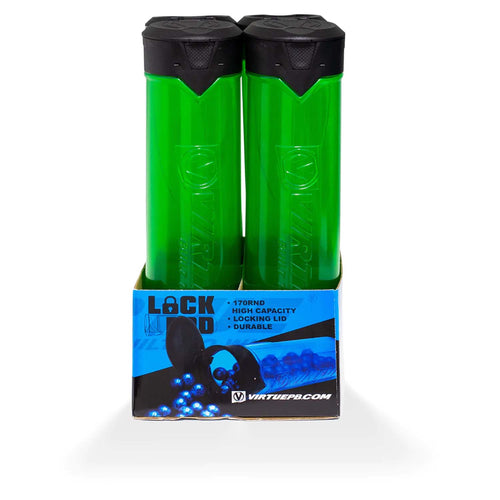 Virtue V2 Lock Pod - 170rd Lock Lid - 4 Pack - Lime