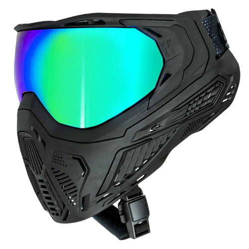 HK Army SLR Goggles - Quest (Black/Black/Black w/Aurora Green Lens)
