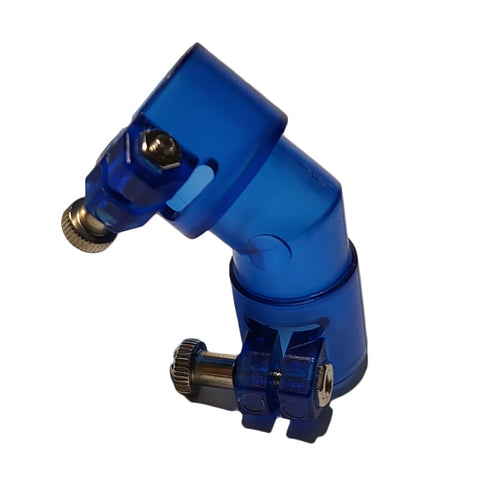 32 Degrees Powerfeed Feedneck - Spyder - 45 Elbow 7/8" - Blue