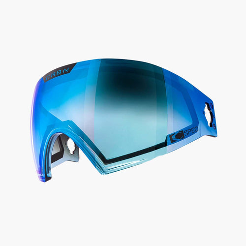 CRBN Paintball C SPEC Goggle Lens - Midlight - Cyan Fade / Cyan Mirror