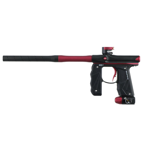 Empire Mini GS Paintball Marker - 2 Pc Barrel - Dust Black / Red