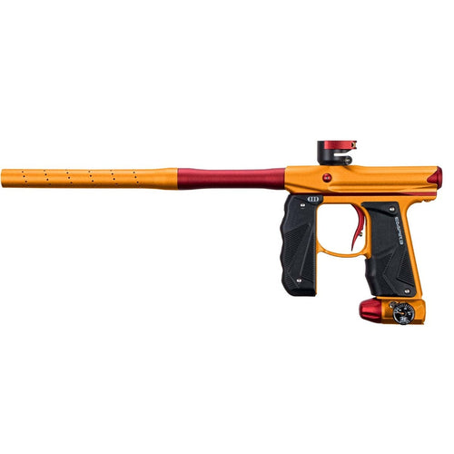 Empire Mini GS Paintball Marker - 2 Pc Barrel - Dust Orange / Red