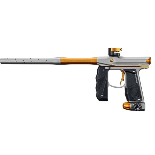 Empire Mini GS Paintball Marker - 2 Pc Barrel - Dust Silver / Gold