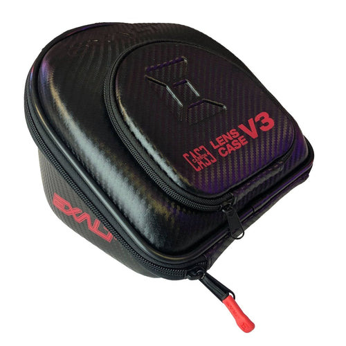 Exalt Paintball Carbon Series Lens Case V3 - Black / Red