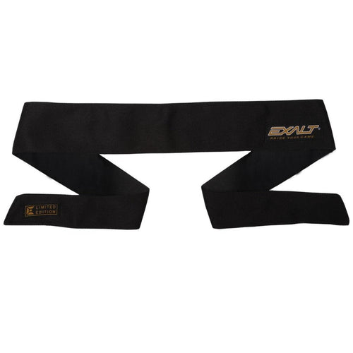 Exalt Paintball Headband - Black - Limited Edition Gold Tag