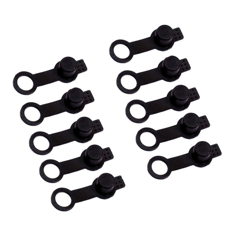 Fearless Paintball Rubber HPA Fill Nipple Cover with Lanyard - 10 Pack