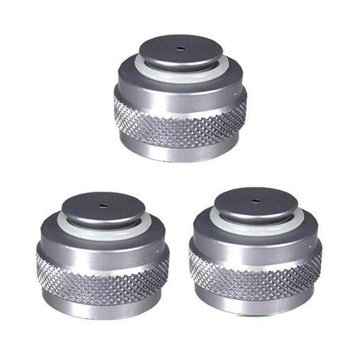 Fearless Paintball Tank Valve Protector / Thread Saver - Grey / Silver - 3 pack