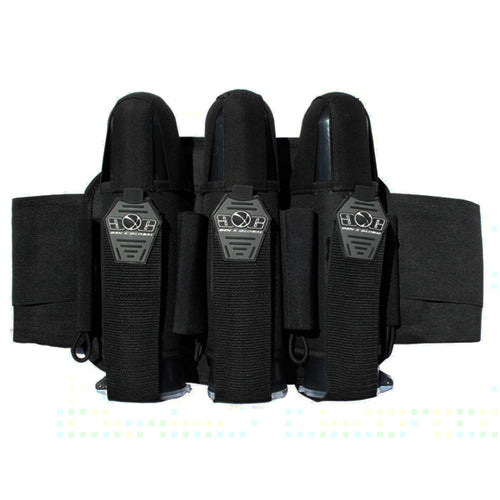 GXG Paintball Deluxe Harness - 3 + 4 Pod Pack - Black