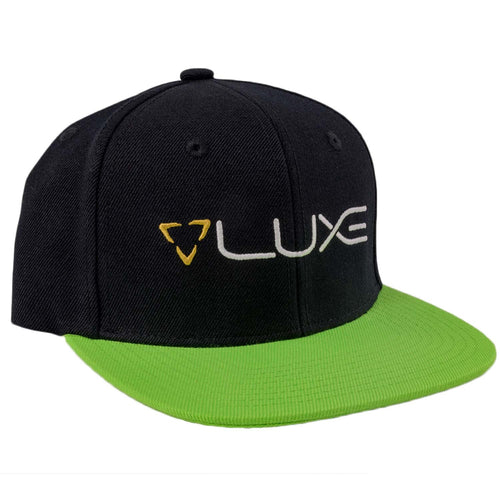 DLX Luxe Paintball Snapback Hat - Black / Lime