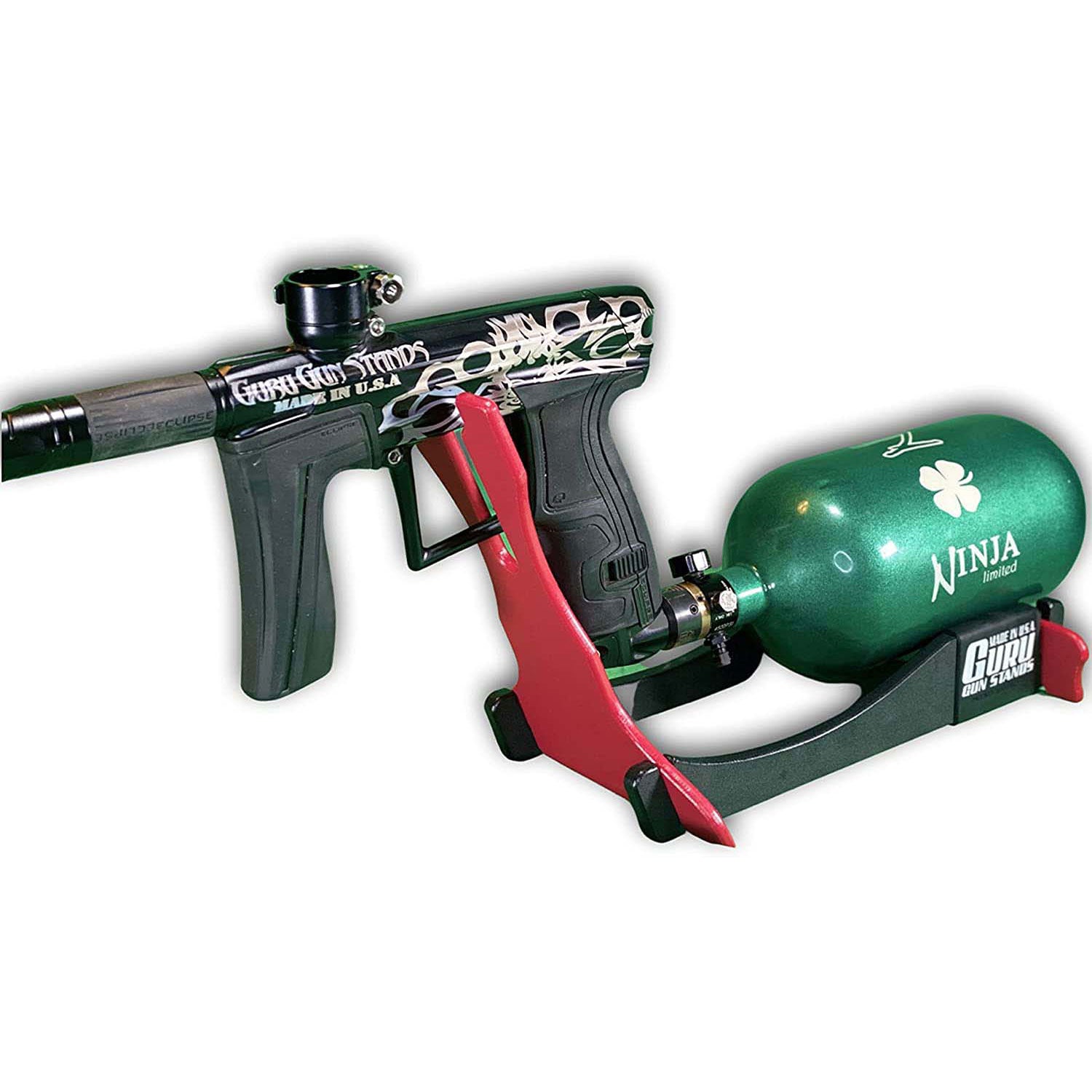 Guru Gun Stand / Paintball Marker Display - Micro - Red - Fearless ...