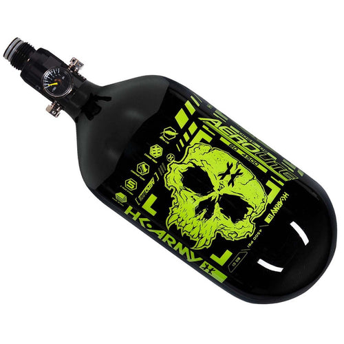 HK Army Extra Lite Carbon Fiber HPA Tank - 80/4500 - Doom Black / Neon Green