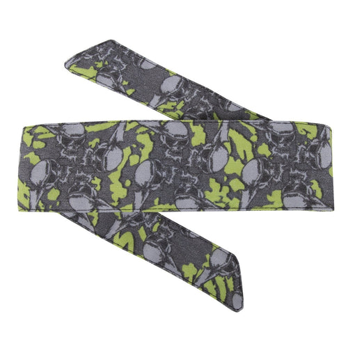 HK Army Headband - Hostilewear Vintage - Skulls Neon / Gray