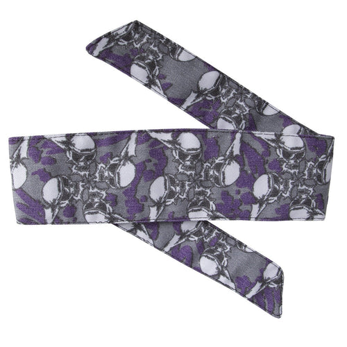HK Army Headband - Hostilewear Vintage - Skulls Purple
