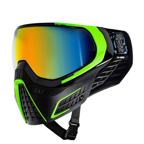 HK Army KLR Goggles - Electric - Black/Green w/ Fusion Thermal Lens