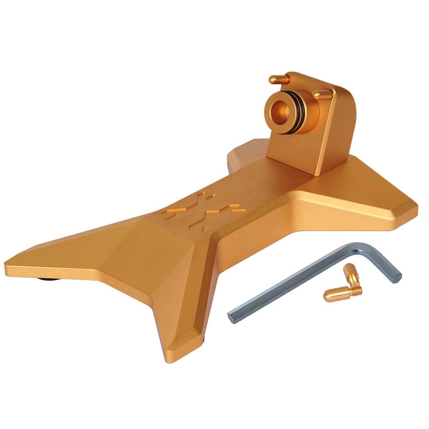 HK Army Paintball Gun Stand / Marker Display - Gold - Fearless Paintball