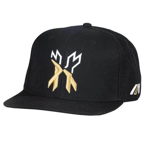 HK Army Snapback Hat - Split - Black / Gold / White