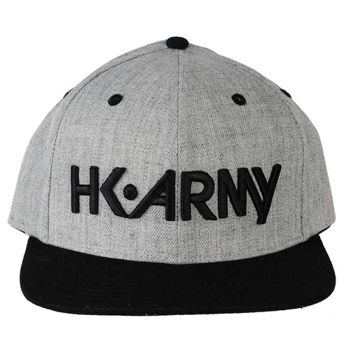HK Army Snapback Hat - Typeface - Slate / Black
