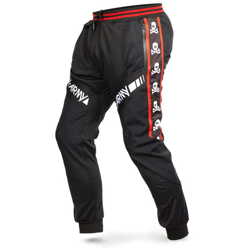 HK Army TRK Jogger Paintball Pants - Skulls Red