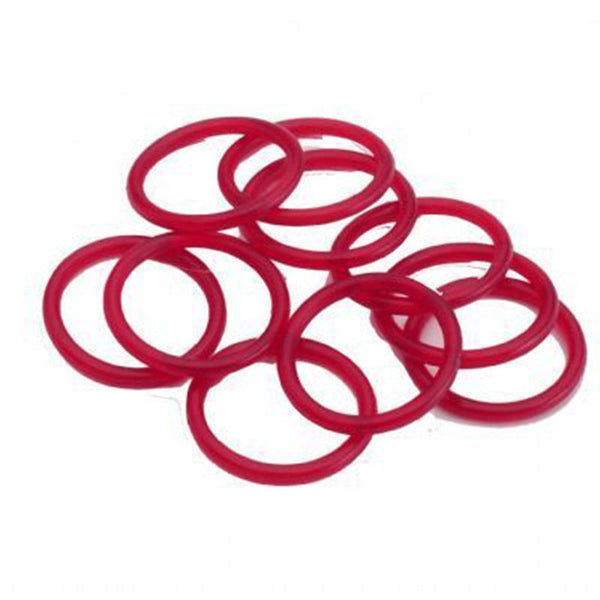 100 Pack Polyurethane Tank O-Rings - 90 Durometer Red Seals For CO2/HPA Paintball Tanks