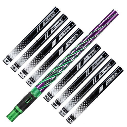 HK Army LAZR Elite Orbit Barrel Kit - AC / Autococker - Green / Purple / Black Inserts
