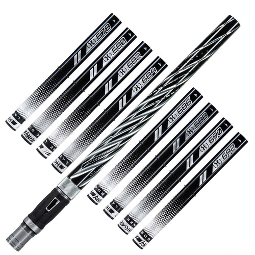 HK Army LAZR Elite Orbit Barrel Kit - AC / Autococker - Dust Pewter / Black Inserts