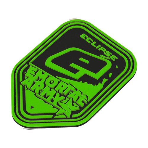 Planet Eclipse Rubber Patch - E-Mortal Squad - Green / Black