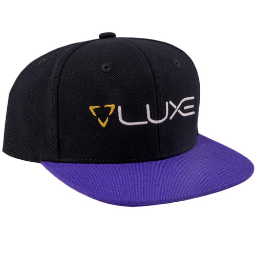 DLX Luxe Paintball Snapback Hat - Black / Purple