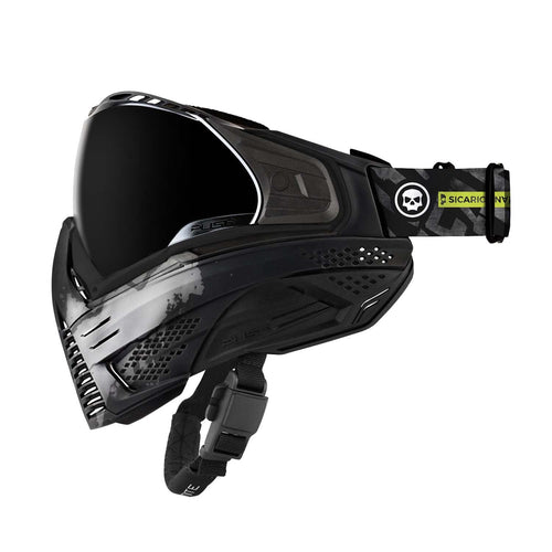Push Unite Paintball Goggles & Case - Infamous Skull White