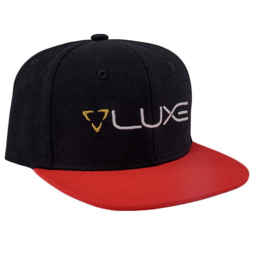 DLX Luxe Paintball Snapback Hat - Black / Red