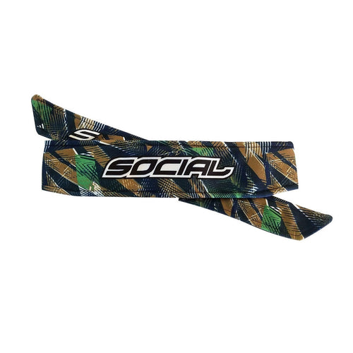 Social Paintball Long Tie Headband - Hyper Camo