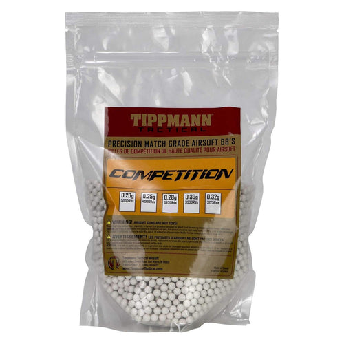 Tippmann Arms Competition Airsoft BBs - .25g - 1kg bag / 4000 ct - White