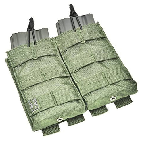 Valken Tactical Molle Vest Accessory - M4 / M16 Mag Pouch - Double Olive
