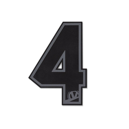 Virtue Paintball Luggage Number Patches Black / Grey - 4