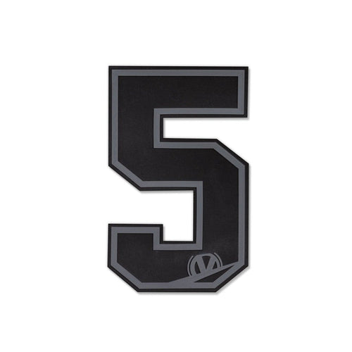 Virtue Paintball Luggage Number Patches Black / Grey - 5