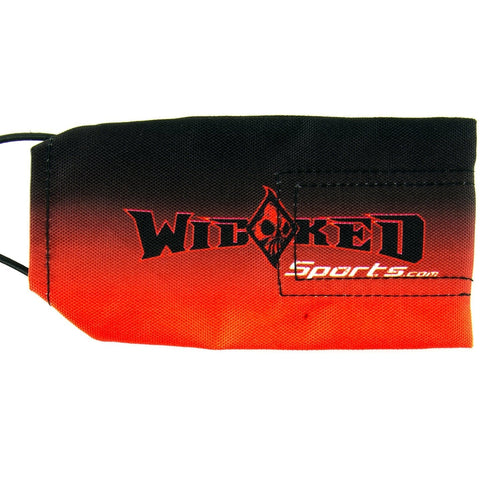 Wicked Sports Paintball Barrel Cover / Sock - WS Logo - Red/Black Fade