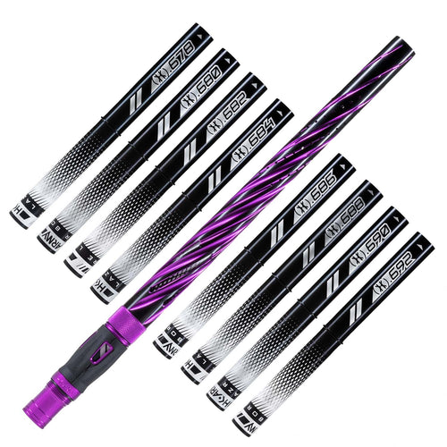 HK Army LAZR Elite Orbit Barrel Kit - AC / Autococker - Dust Purple / Black Inserts