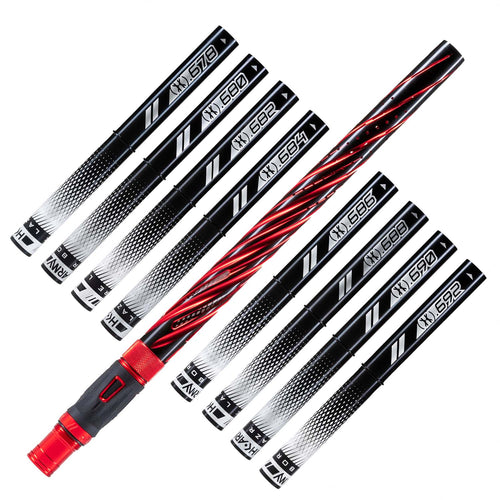 HK Army LAZR Elite Orbit Barrel Kit - AC / Autococker - Dust Red / Black Inserts